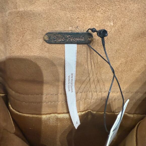 Free People Sand Livin for Love Goat Suede Leather Mini Skirt Sz 4 NWT - Picture 6 of 14